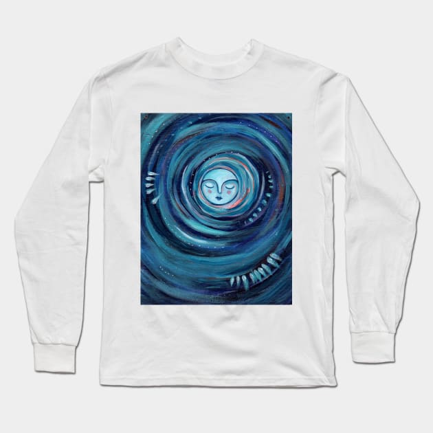 Blue Moon Long Sleeve T-Shirt by gaea